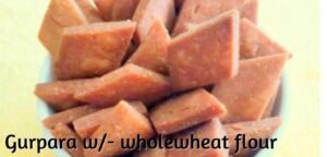 Gur Para with Whole-wheat flour