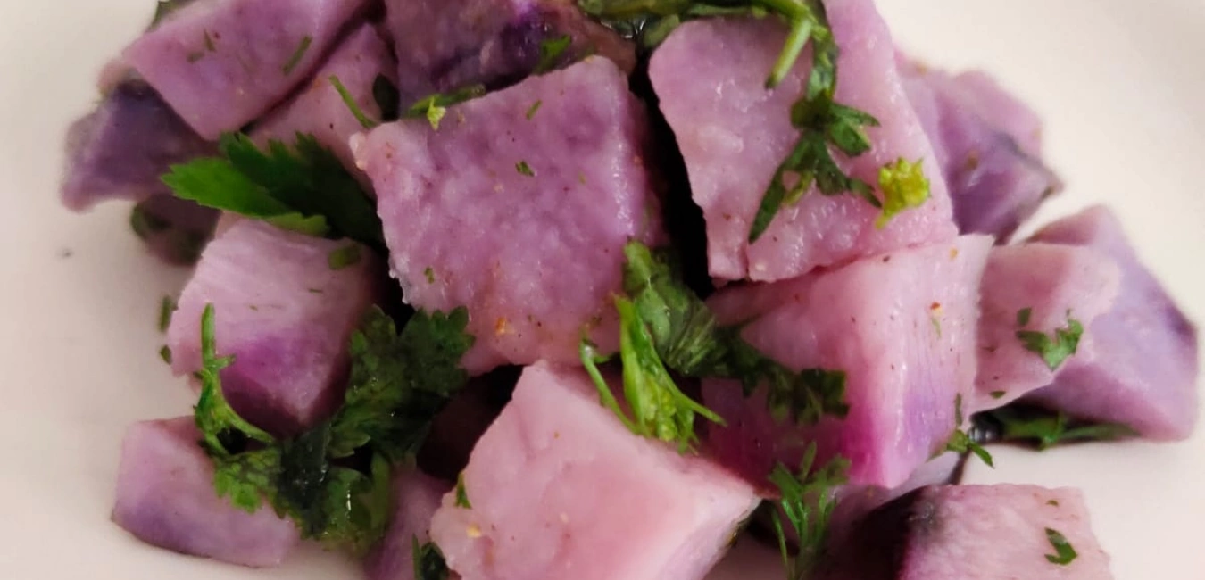 Purple Yam Chaat