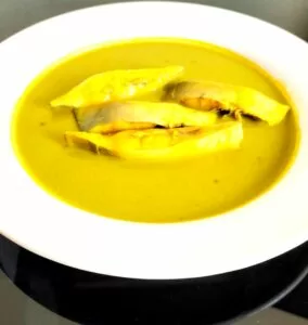 Authentic Goan Caldine Fish Curry made with Silver Pomfrets