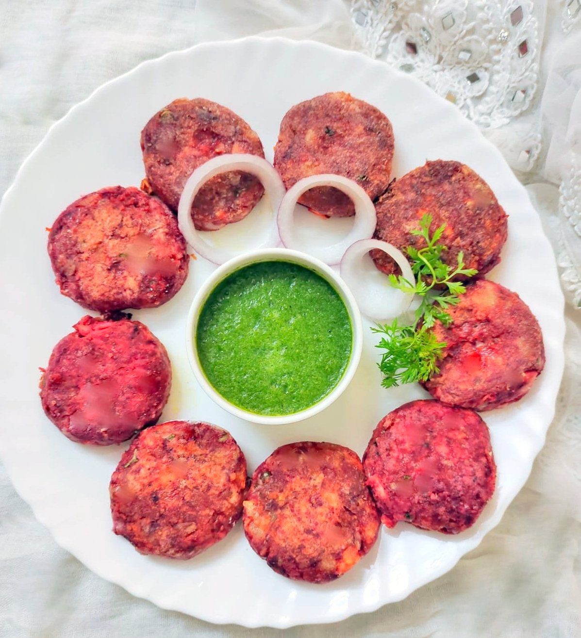 Pink Tofu Cutlets are a healthy and good source of iron and folate